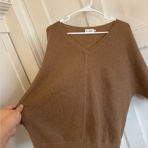 The Reset R Label tan wool cashmere dolman sleeve sweater size small/medium - Picture 9 of 10
